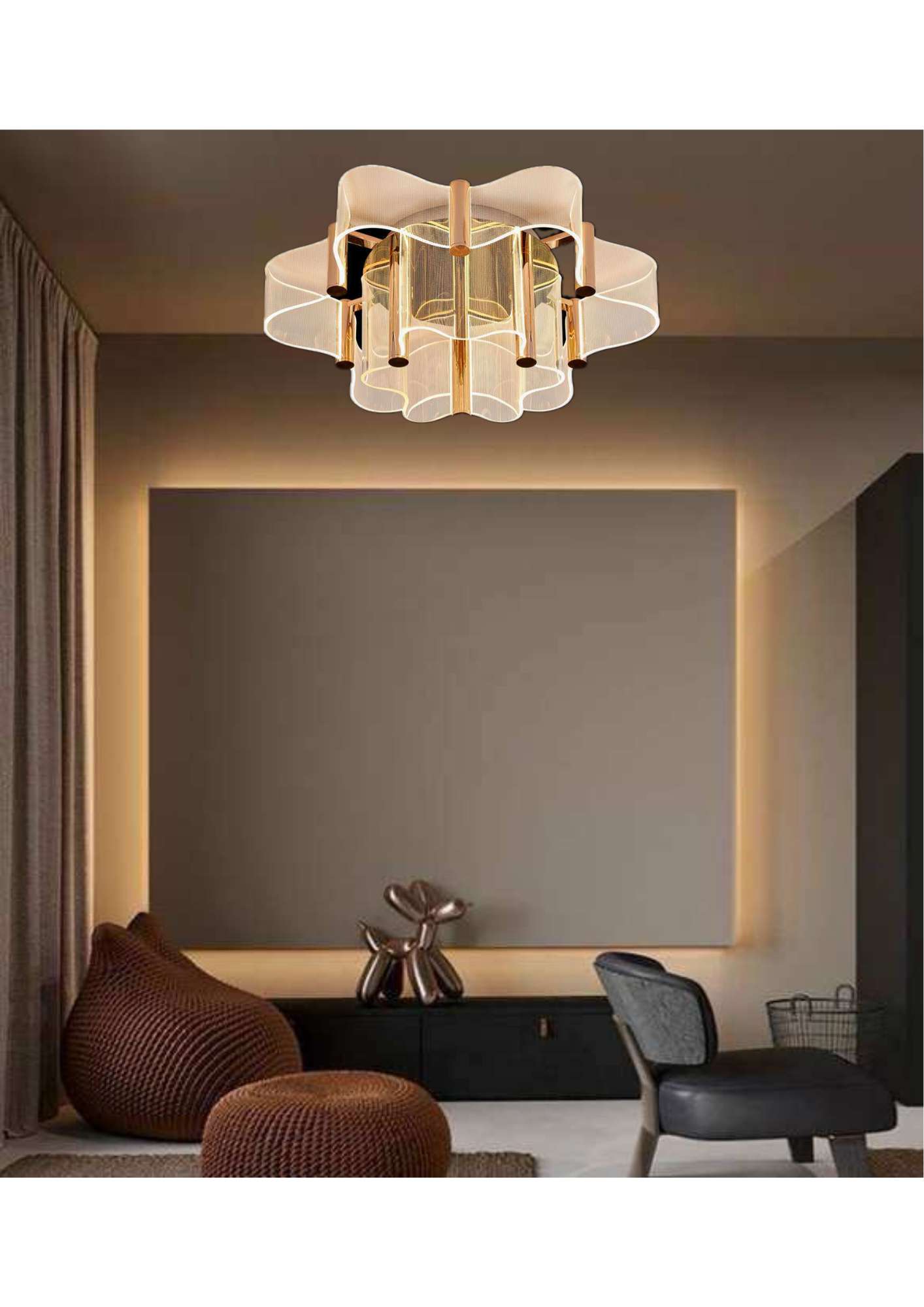 Beyond Lights - Wave Ceiling Light-LC